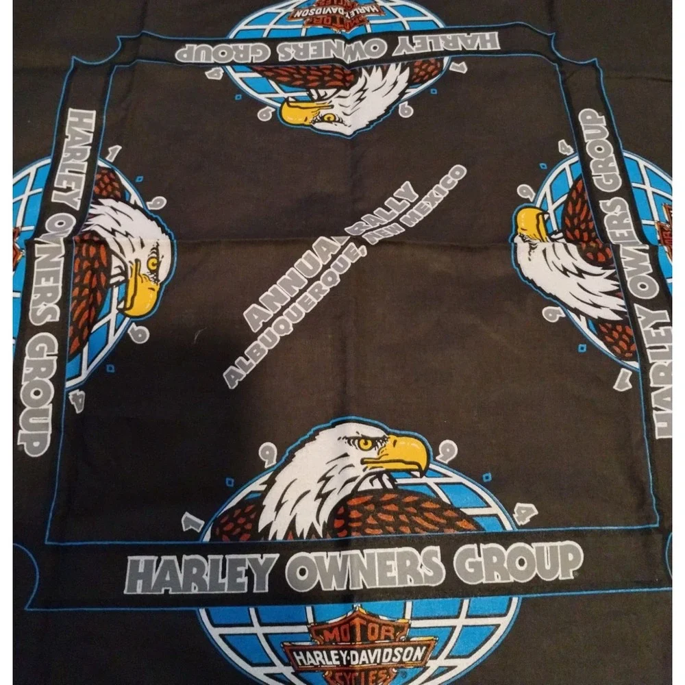 VTG 90s Harley Davidson‎ Motorcycle Owners Group Albuquerque, New Mexico Bandana